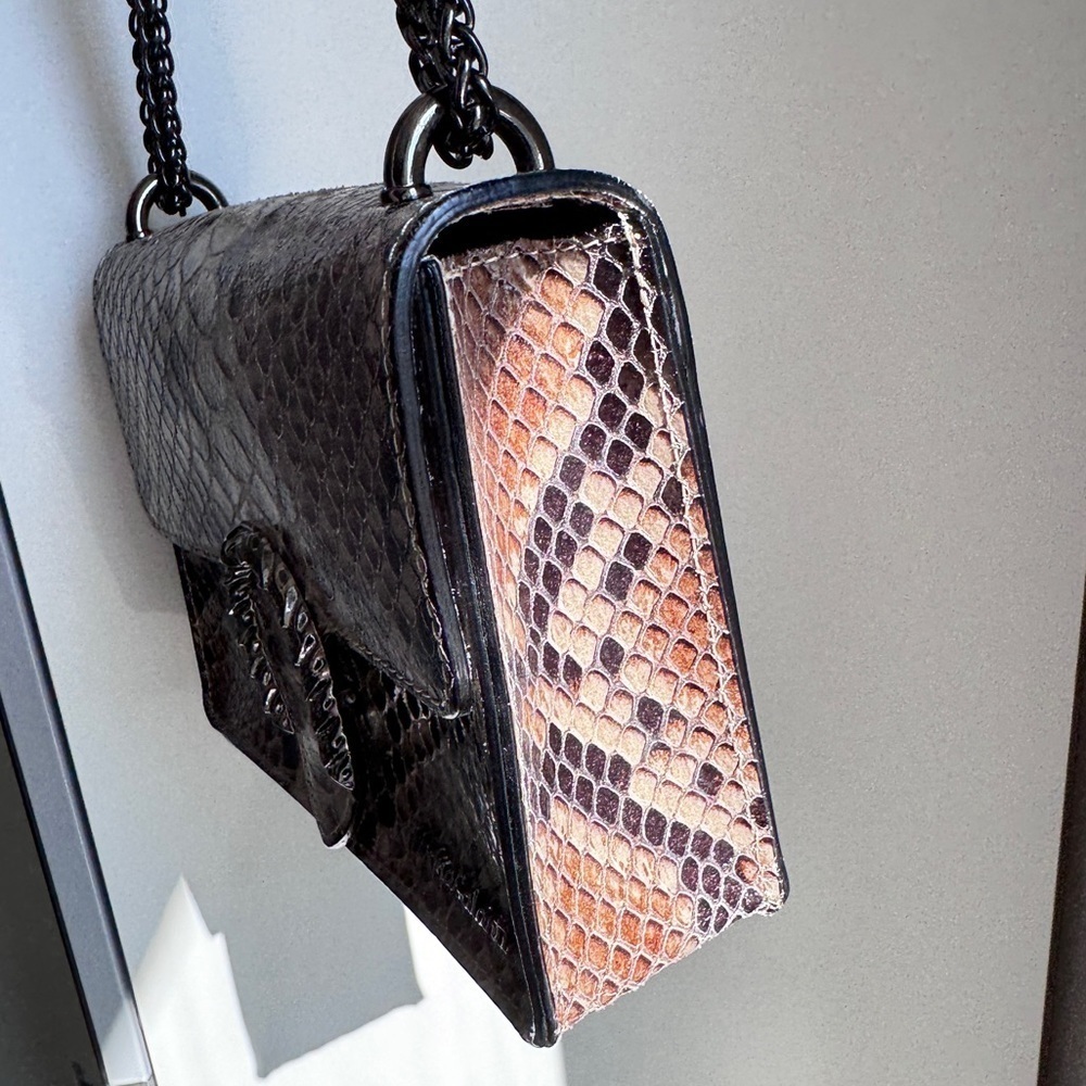 Marina Galanti Animal Print Genuine Leather Chain Bag - Picture 6 of 16